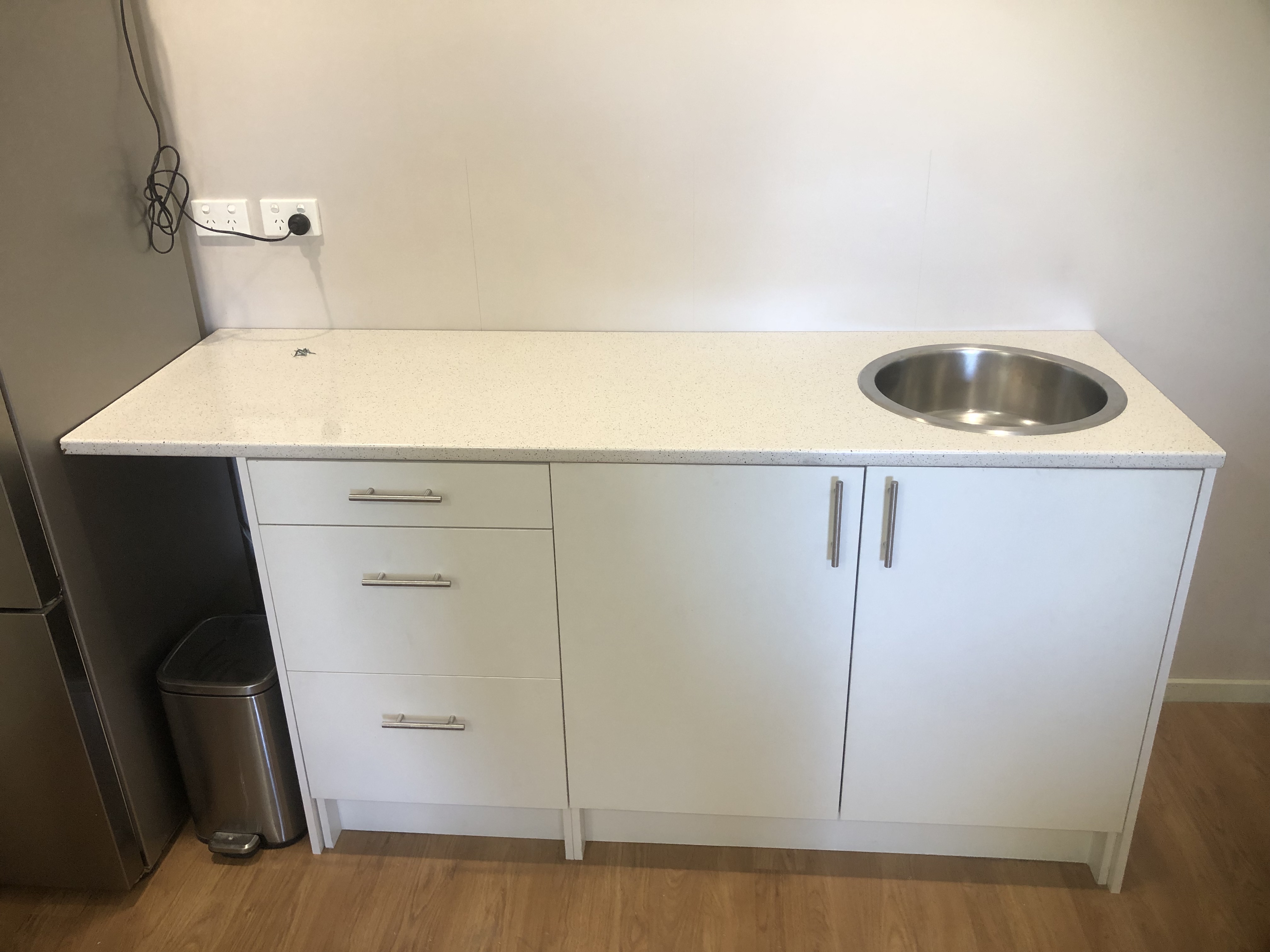 After - Kitchen bench installation