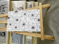 Black & White Flowers Greeting Card