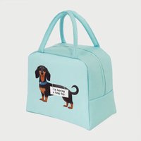 Dachshund print Insulated tote bag.