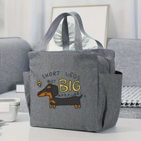 Dachshund Print Lunch Tote.