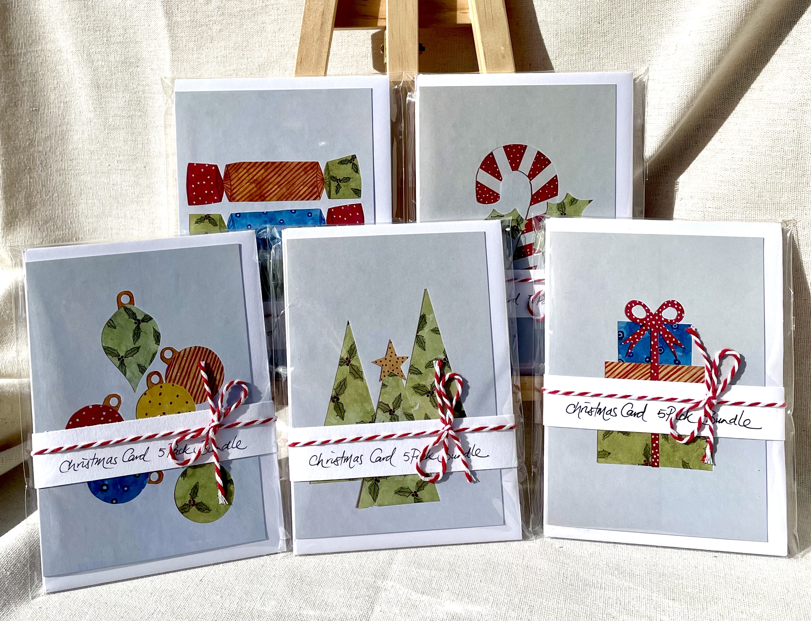 5 Pack Christmas Card Bundle