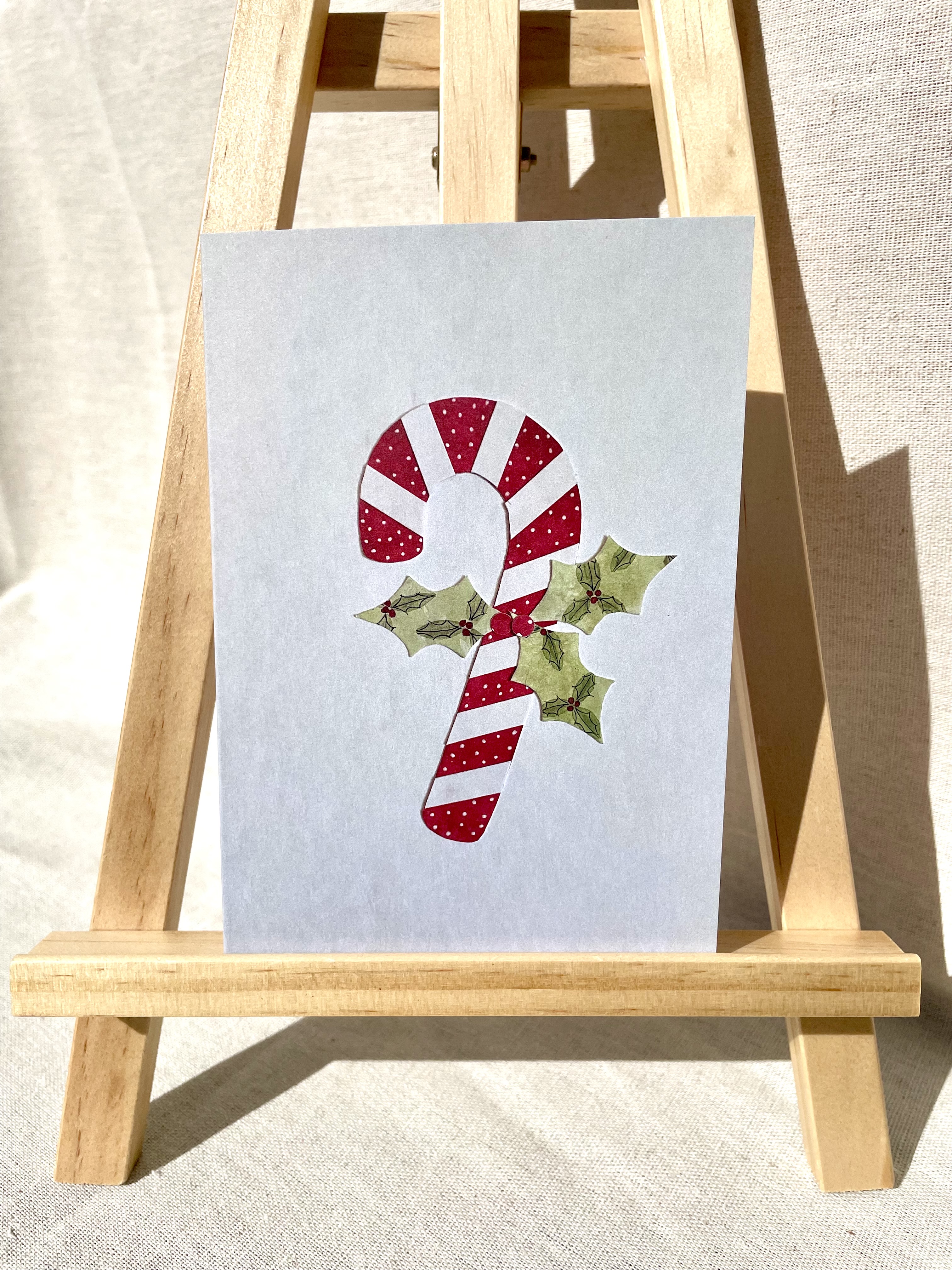 Candy Cane Christmas Card