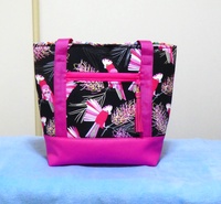 QUALITY HANDMADE CANVAS & LEATHER TOTE BAG