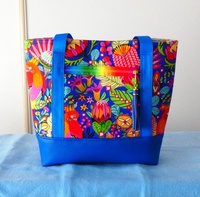 QUALITY HANDMADE CANVAS & LEATHER TOTE BAG