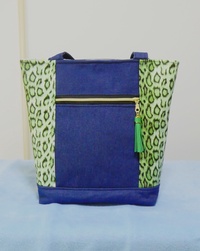 QUALITY HANDMADE LEATHER AND DENIM BAG