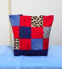 QUALITY HANDMADE DENIM PATCHWORK BAG