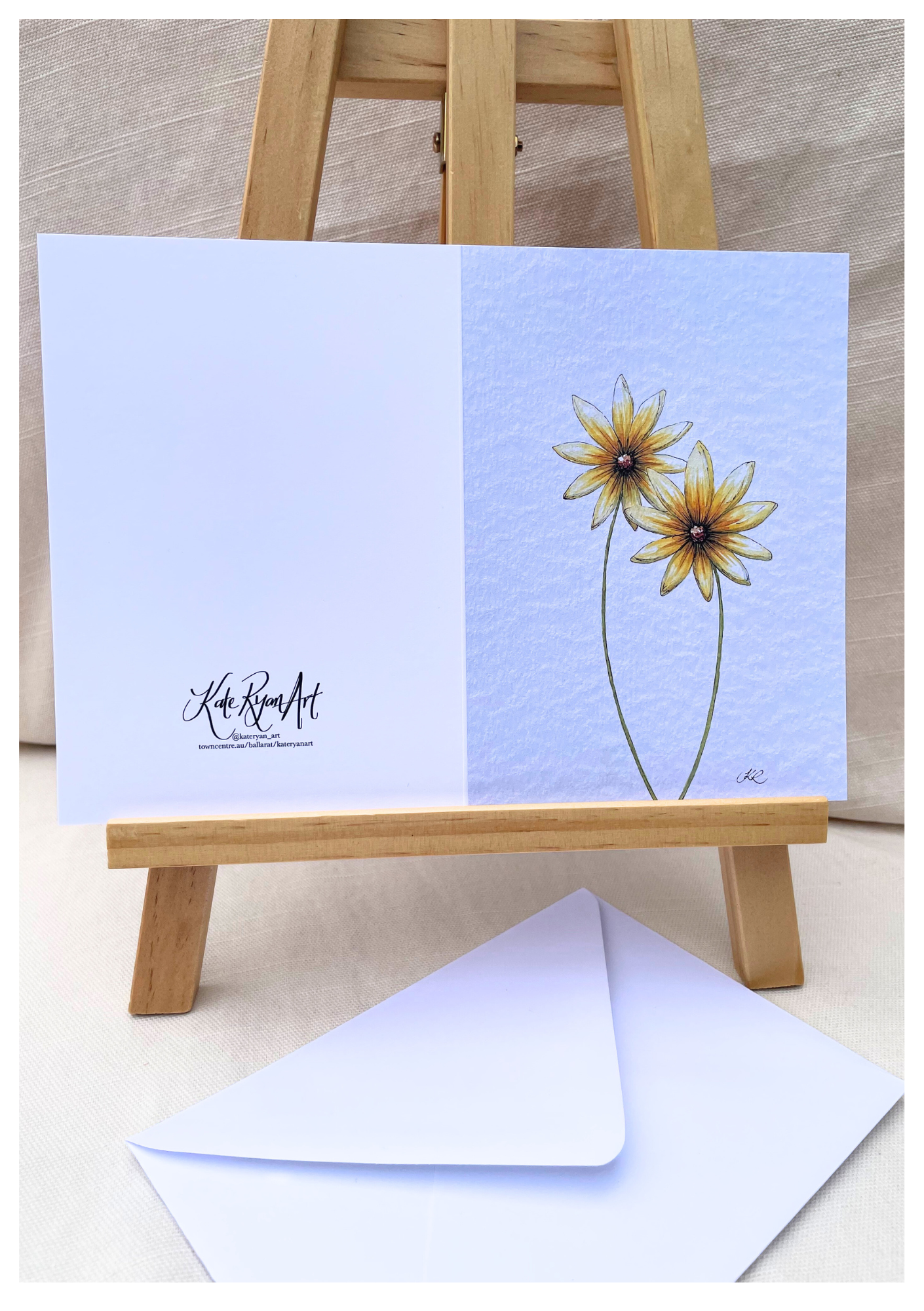 Yellow Daisies Note Card 