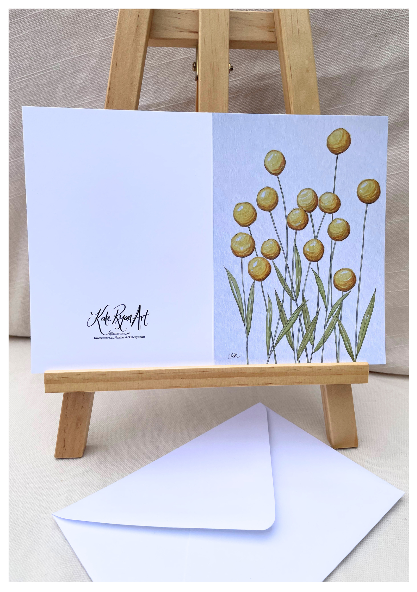 Billy Buttons Note Card