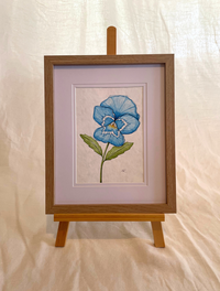 Blue Viola Original Watercolour