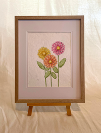 Dahlia Trio Original Watercolour